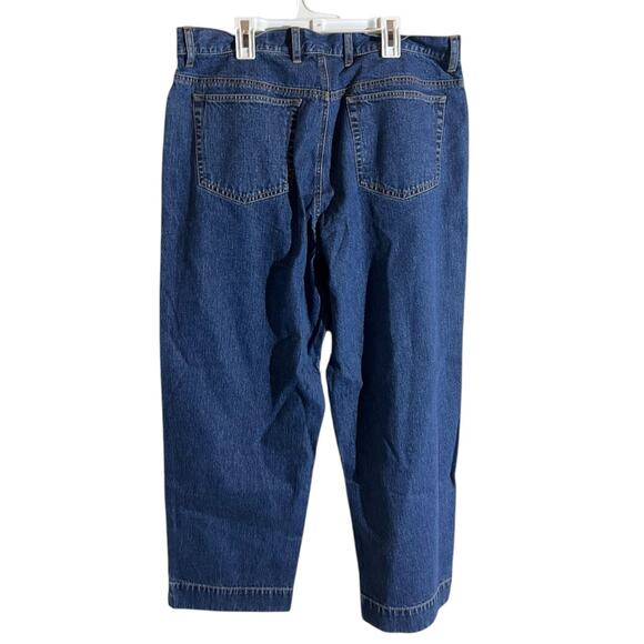 Eddie Bauer Capri  Straight Leg Jeans Womens 20 Blue High-Rise Denim Stretch - Picture 2 of 8